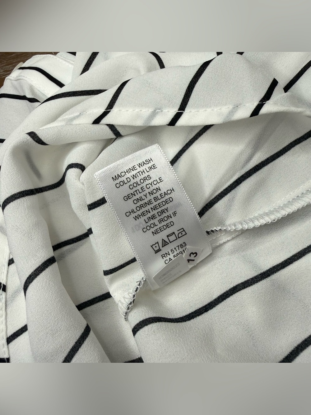 Maurices Striped Button Down Long Sleeve Blouse Size 2X Boho Beach Vacation - Picture 9 of 9
